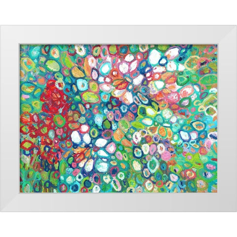 Through the Prism White Modern Wood Framed Art Print by Kelly, Rea