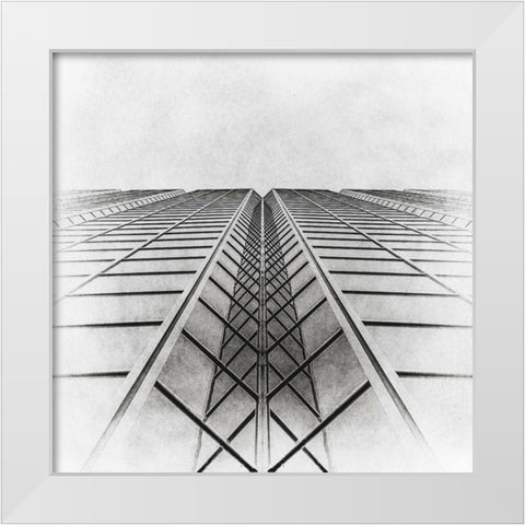 Arc II White Modern Wood Framed Art Print by Cotter, Rick
