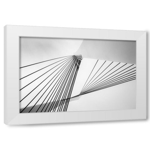 Heights White Modern Wood Framed Art Print by Cotter, Rick