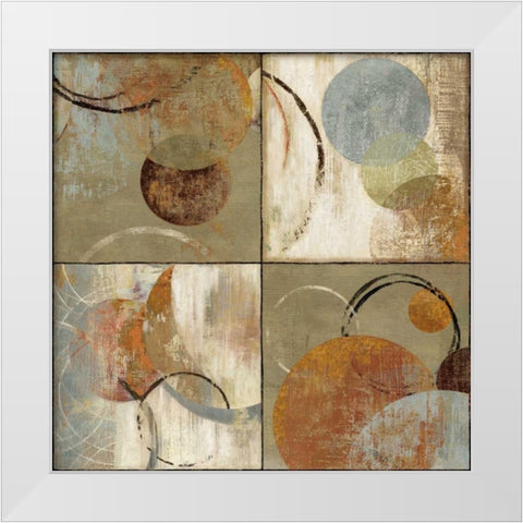 Collision White Modern Wood Framed Art Print by Reeves, Tom