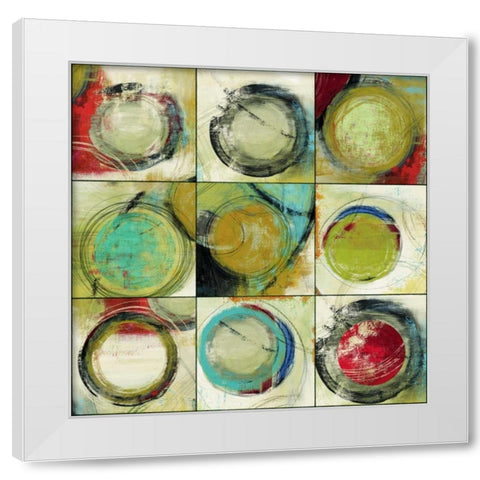 Lets Go White Modern Wood Framed Art Print by Reeves, Tom