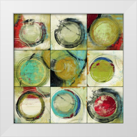 Lets Go White Modern Wood Framed Art Print by Reeves, Tom