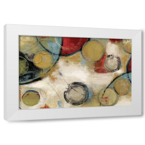 Elements White Modern Wood Framed Art Print by Reeves, Tom