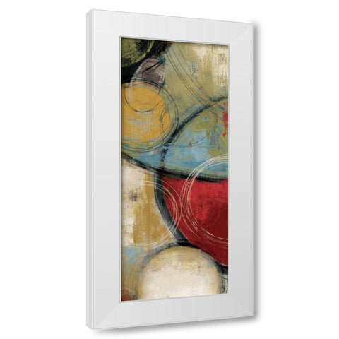 Elemental Circles I - Mini White Modern Wood Framed Art Print by Reeves, Tom