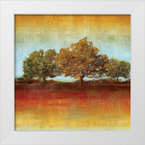 All Aglow I White Modern Wood Framed Art Print by Reeves, Tom