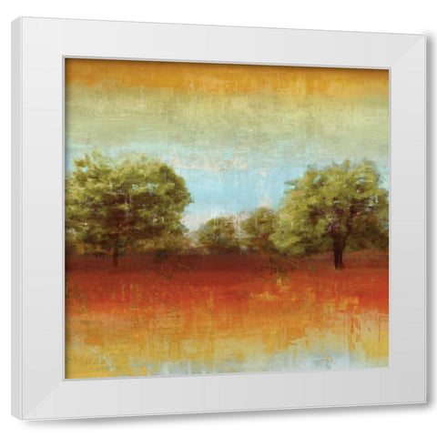 All Aglow II White Modern Wood Framed Art Print by Reeves, Tom
