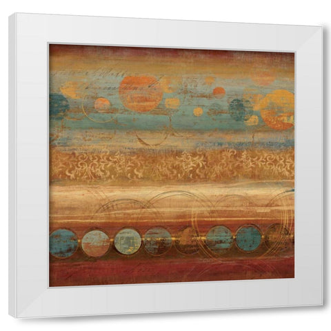 Pattern Play I White Modern Wood Framed Art Print by Reeves, Tom