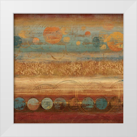 Pattern Play I White Modern Wood Framed Art Print by Reeves, Tom