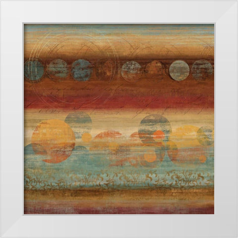 Pattern Play II White Modern Wood Framed Art Print by Reeves, Tom