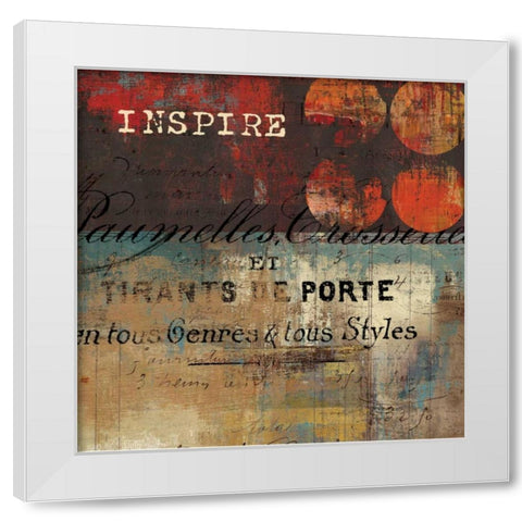 Inspire - Mini White Modern Wood Framed Art Print by Reeves, Tom