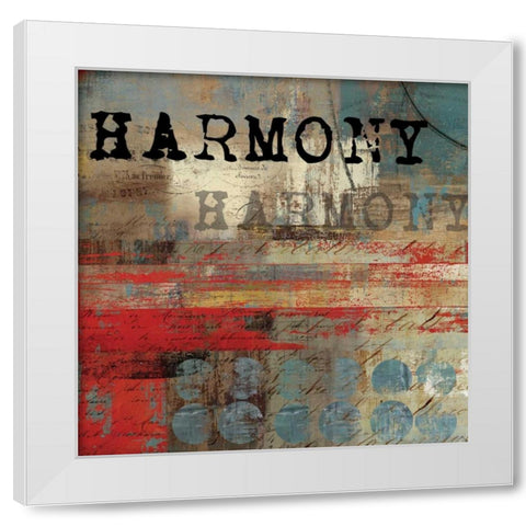Harmony - Mini White Modern Wood Framed Art Print by Reeves, Tom