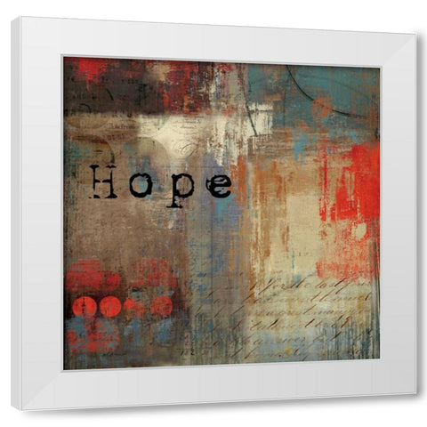 Hope - Mini White Modern Wood Framed Art Print by Reeves, Tom
