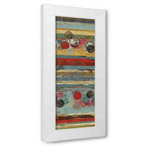Palette II - Mini White Modern Wood Framed Art Print by Reeves, Tom