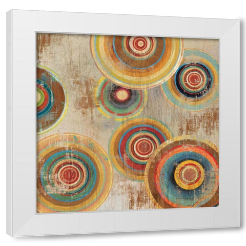 Living Colours I White Modern Wood Framed Art Print by Reeves, Tom
