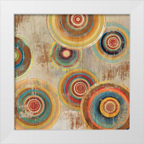 Living Colours I White Modern Wood Framed Art Print by Reeves, Tom