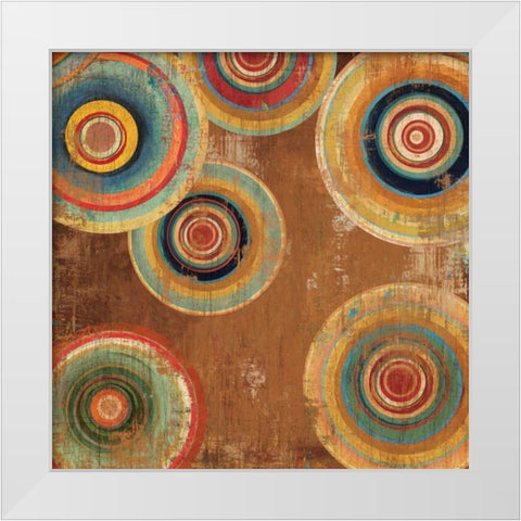 Living Colours II White Modern Wood Framed Art Print by Reeves, Tom