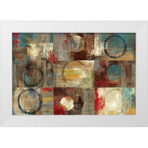 All Around Play White Modern Wood Framed Art Print by Reeves, Tom