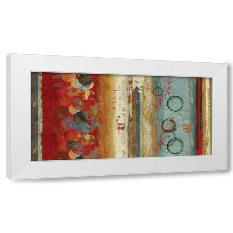 Field of Blue - Oversize White Modern Wood Framed Art Print by Reeves, Tom