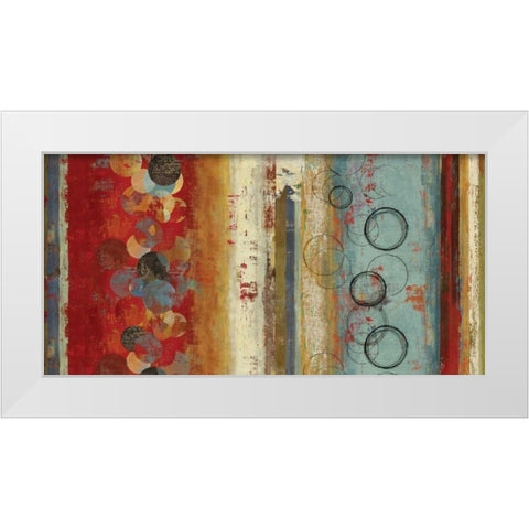 Field of Blue - Oversize White Modern Wood Framed Art Print by Reeves, Tom