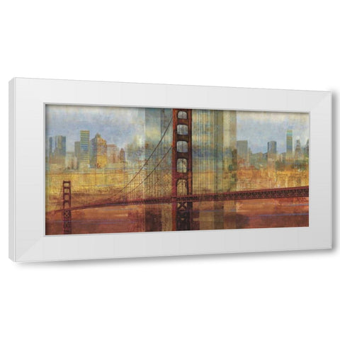 Connecting Us White Modern Wood Framed Art Print by Reeves, Tom