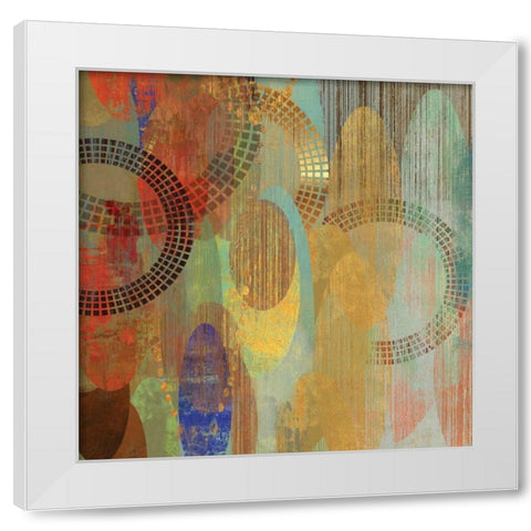 Side by Side I White Modern Wood Framed Art Print by Reeves, Tom