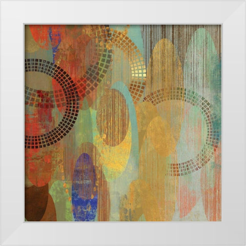 Side by Side I White Modern Wood Framed Art Print by Reeves, Tom