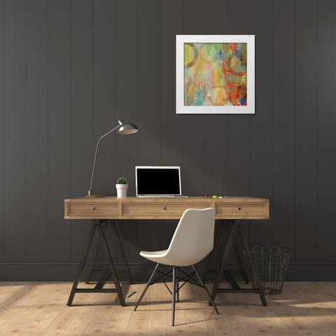 Side by Side II White Modern Wood Framed Art Print by Reeves, Tom
