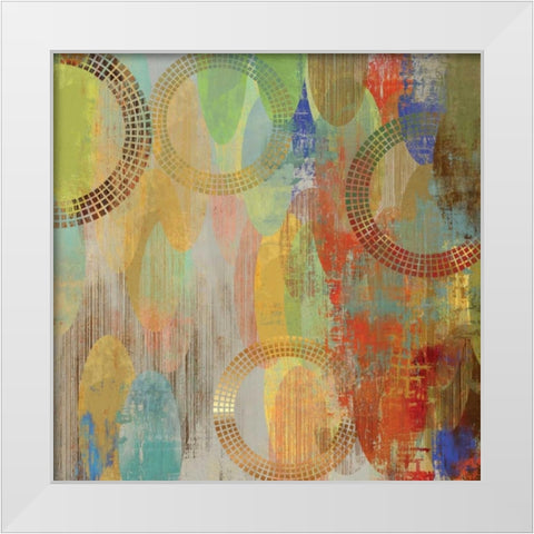 Side by Side II White Modern Wood Framed Art Print by Reeves, Tom