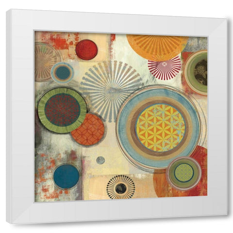 Motions II White Modern Wood Framed Art Print by Reeves, Tom