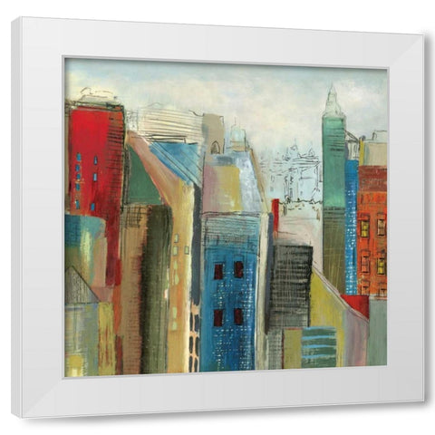 Sunlight City II White Modern Wood Framed Art Print by Reeves, Tom
