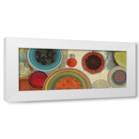 Commotion I - Mini White Modern Wood Framed Art Print by Reeves, Tom