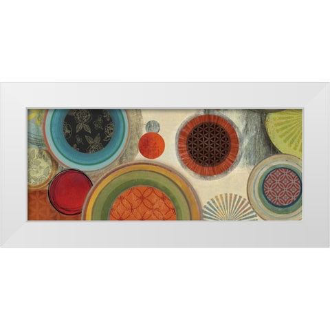 Commotion I - Mini White Modern Wood Framed Art Print by Reeves, Tom