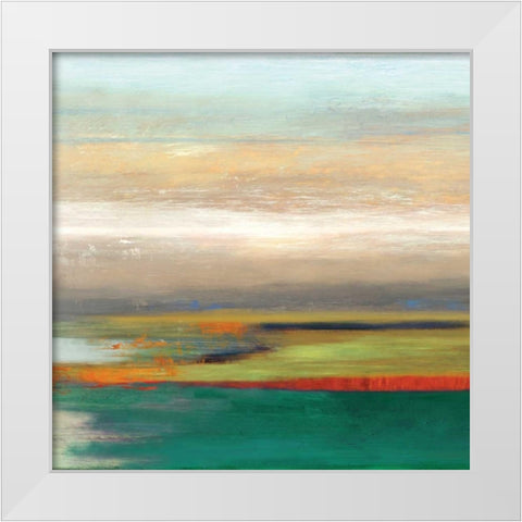 Tribute I White Modern Wood Framed Art Print by Reeves, Tom