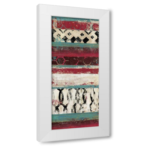 Nouveau II- Mini White Modern Wood Framed Art Print by Reeves, Tom