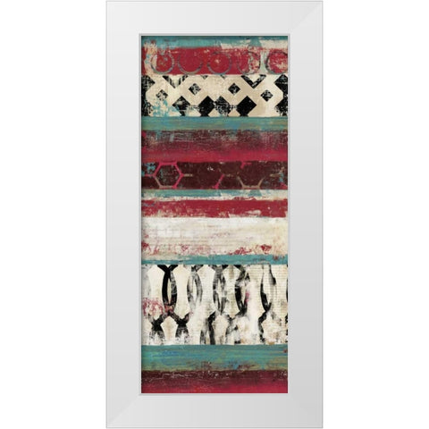 Nouveau II- Mini White Modern Wood Framed Art Print by Reeves, Tom