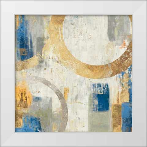 Tune I  White Modern Wood Framed Art Print by Reeves, Tom