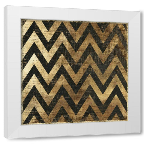 Art Deco II White Modern Wood Framed Art Print by Reeves, Tom