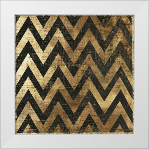 Art Deco II White Modern Wood Framed Art Print by Reeves, Tom