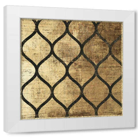 Art Deco IV White Modern Wood Framed Art Print by Reeves, Tom
