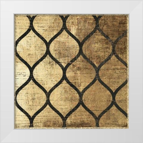 Art Deco IV White Modern Wood Framed Art Print by Reeves, Tom