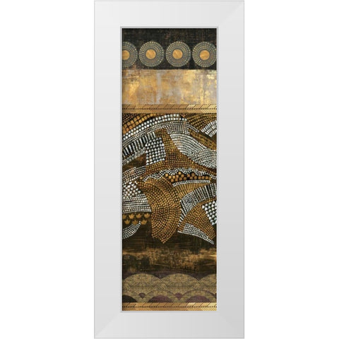 Art Nouveau II White Modern Wood Framed Art Print by Reeves, Tom
