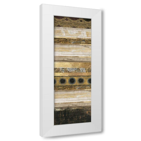 Klimt Dots I  White Modern Wood Framed Art Print by Reeves, Tom