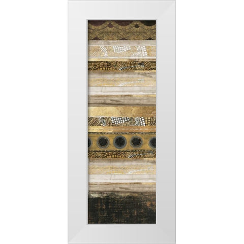 Klimt Dots I  White Modern Wood Framed Art Print by Reeves, Tom