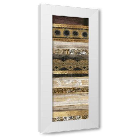 Klimt Dots II White Modern Wood Framed Art Print by Reeves, Tom