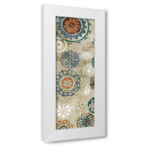 Oriental Pattern III White Modern Wood Framed Art Print by Reeves, Tom