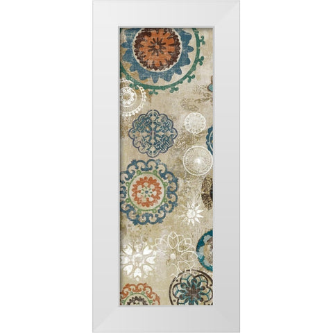 Oriental Pattern III White Modern Wood Framed Art Print by Reeves, Tom