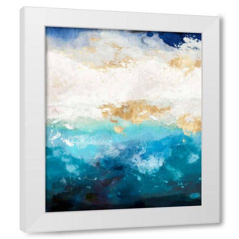 Water I White Modern Wood Framed Art Print by Reeves, Tom