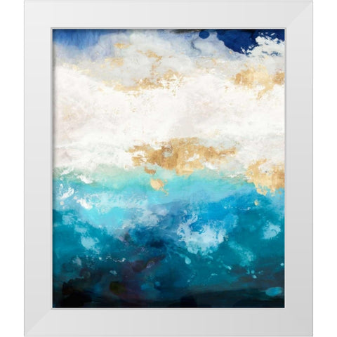Water I White Modern Wood Framed Art Print by Reeves, Tom