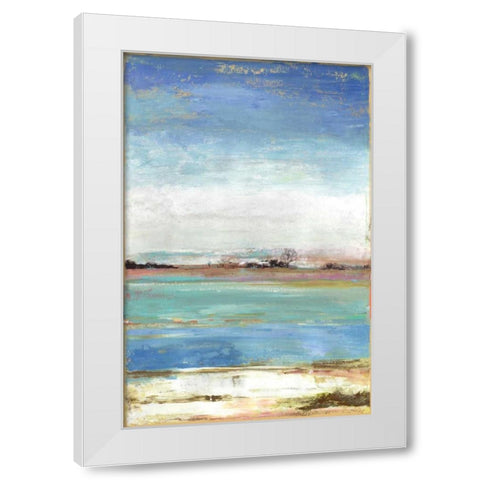Waterfront I White Modern Wood Framed Art Print by Reeves, Tom