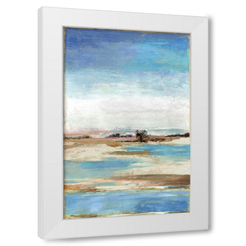 Waterfront II White Modern Wood Framed Art Print by Reeves, Tom